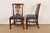 Baker Furniture Style Georgian Carved Mahogany Dining Chairs, Set of Eight For Sale - Image 9 of 11
