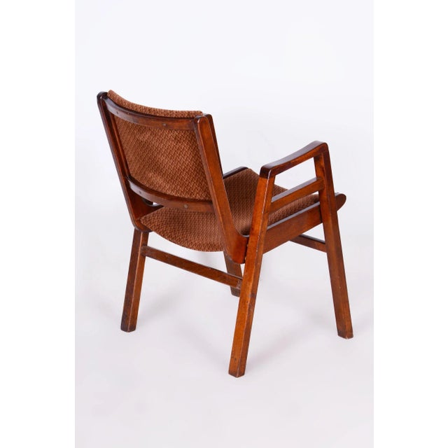 Wood Mid-Century Armchair in Beech, 1950s For Sale - Image 7 of 10
