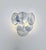 Blue Glass Wall Sconces with 6 Alabaster Cobalt Blue Disks, 1990s, Set of 2 For Sale - Image 8 of 13