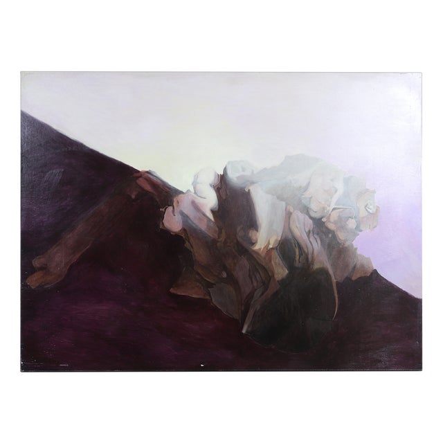 J. Dupain, Abstract Composition, 1960, Oil Painting on Canvas For Sale