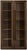Postmodern Rh Machinto Glass Cabinet in Brown Oak With Burnished Brass — Like New For Sale - Image 3 of 7