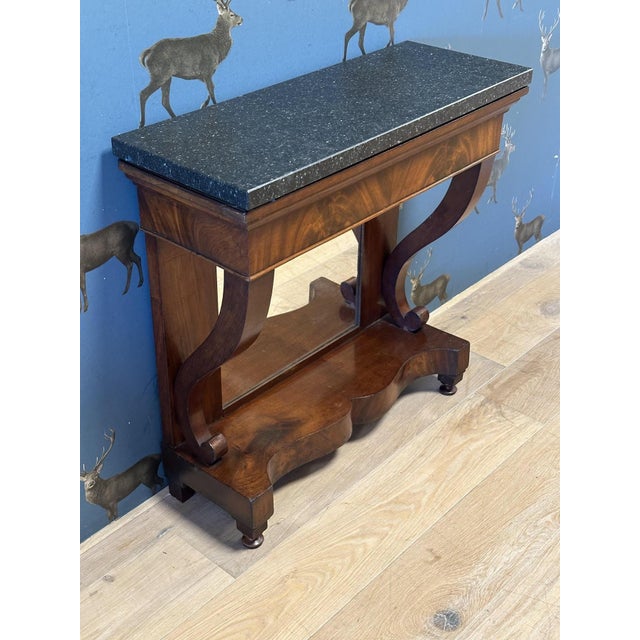 Brown Small Dutch Trumeau in Mahogany For Sale - Image 8 of 12