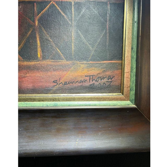 2000 - 2009 2000s "The Potters' Legacy" Acrylic on Canvas Painting by Sherman Thomas, Framed For Sale - Image 5 of 6