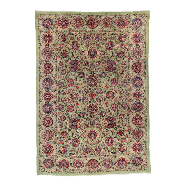 Vintage Persian Kashan Rug, 08'09 X 12'07 For Sale