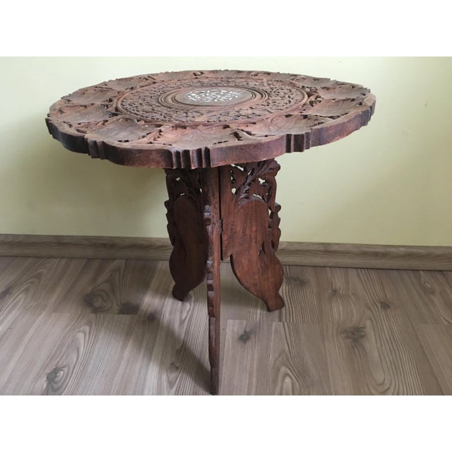 Carved Teak Coffee Table, 1970s For Sale - Image 11 of 12