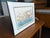 1987 Pencil Signed Bruce Johnson Whimsical Ice Fishing Print "The Augernauts" Framed For Sale - Image 4 of 9