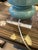 Large Cerulean Blue Ceramic Pottery Table Lamps -a Pair For Sale - Image 10 of 10