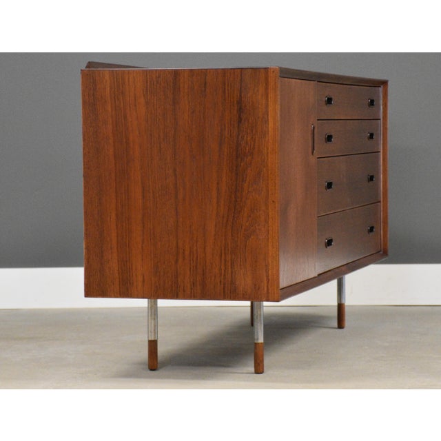 Sibast Møbler 1960s Refinished Arne Vodder for Sibast 54” Teak Credenza For Sale - Image 4 of 11