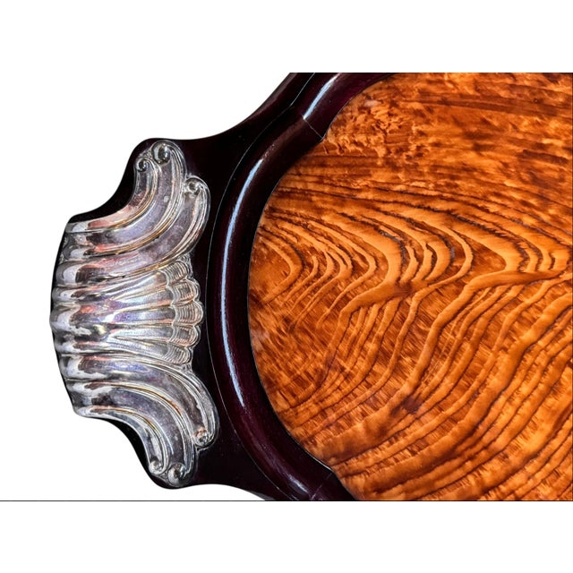 1930s Art Deco Burlwood Serving Tray For Sale - Image 12 of 17