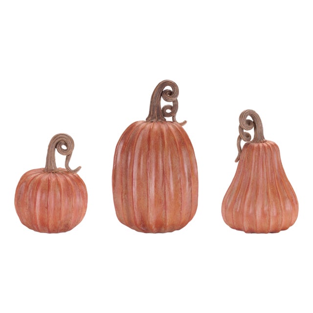 Decorative Harvest Pumpkin (Set of 3) For Sale