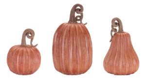 Decorative Harvest Pumpkin (Set of 3)