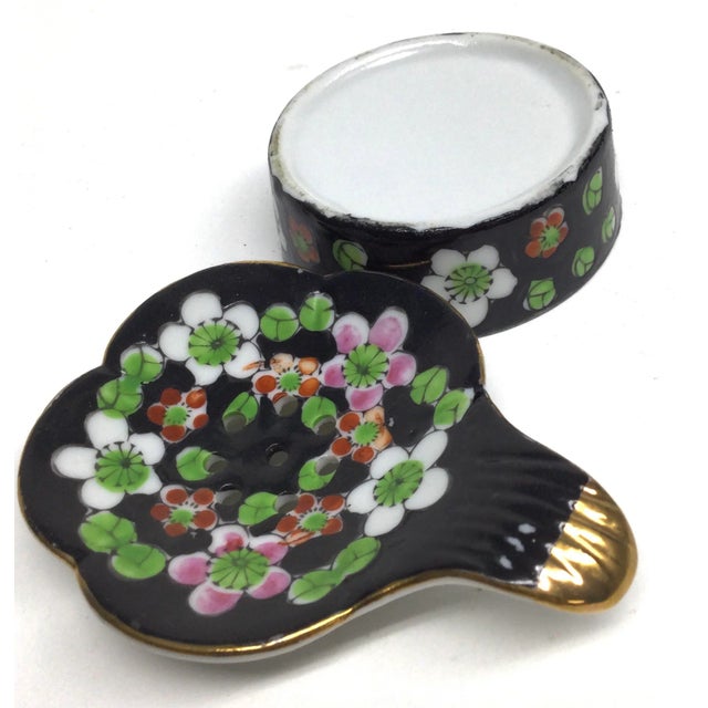 Antique Porcelain Teabag Holder Cup Drain For Sale - Image 4 of 9