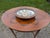 Early 20th Century Unique Edwardian Antique Satinwood 2-Tier Parlour Side Table W/ Hand Painted Floral Garlands & Center Display For Sale - Image 5 of 9