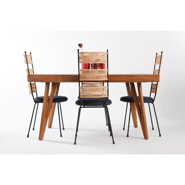 Set of 4 Dining Chairs Attributed to Arthur Umanoff For Sale - Image 9 of 11