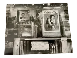 "Clooney and Depardieu in Window, Paris" Contemporary Photograph Print by Louise Weinberg