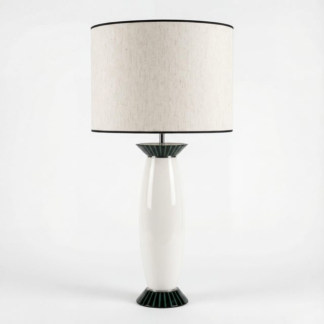 Vintage Italian Murano Glass Table Lamp from VeArt, 1980s For Sale - Image 9 of 9