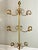 Gilt Wrought Iron 3-Tier Revolving Coat Stand Hat Rack, Koegl Style, Italy, 1950s For Sale - Image 4 of 12