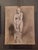 Nude / sculpture Study, Sketch / Drawing in charcoal by Ellen Hägg, signed and dated -(18)94. Unframed with a few...