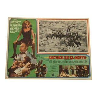 Vintage Spanish Movie Poster, Blazing Saddles For Sale