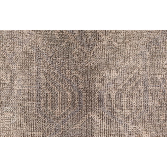 Beige 1920s Turkish Oushak Rug For Sale - Image 8 of 8