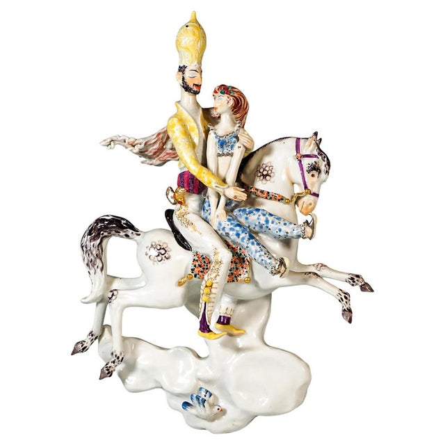 Wall Sculpture of Magic Horse by Peter Strang for Meissen, 1988 For Sale - Image 6 of 6