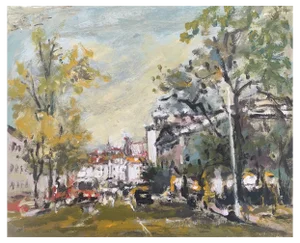 Magdalena Spasowicz, Warsaw, 2002, Oil on Cardboard