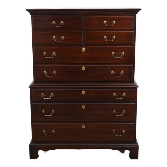 Link Taylor Heirloom Mahogany High Chest For Sale