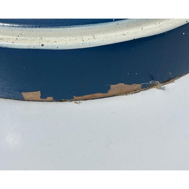 Blue Mid 20th Century Hollywood Regency Faux Bamboo Table Lamps, a Pair For Sale - Image 8 of 10