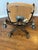 1970s 1970s Mid-Century Modern u.s. Furniture Industries Shellback Swivel Chair With Casters For Sale - Image 5 of 12
