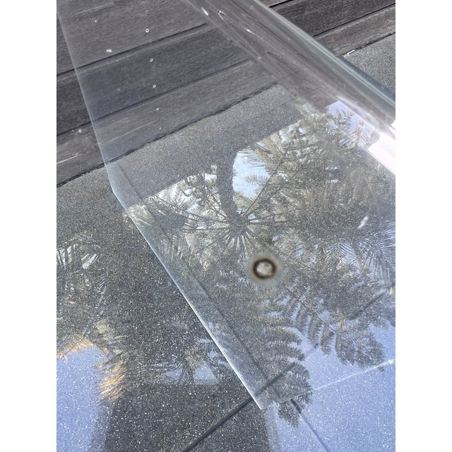 Mid Century Clear Acrylic Desk For Sale In Los Angeles - Image 6 of 12