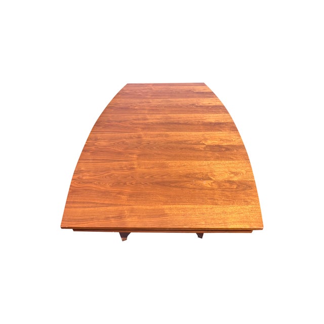 Mid-Century Modern Vintage Broyhill Brasilia Style Dining Table With Two Leaves Mid Century Modern Design For Sale - Image 3 of 7