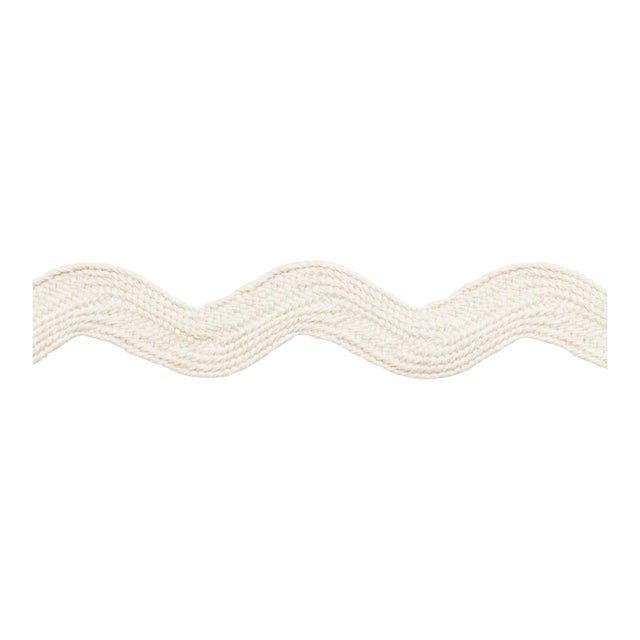Schumacher Ric Rac Tape Large Tape in Ivory For Sale