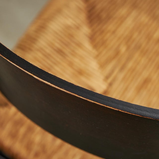 Wood Rustic Brown Wicker Chair For Sale - Image 7 of 18