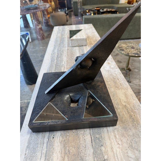 Metal Abstract Metal Sculpture by Di Lorenzo For Sale - Image 7 of 15