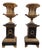 Antique Gilt and Patinated Bronze Vases, 1880, Set of 2 For Sale
