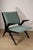 Black Vintage Armchair in Black Wood and Fabric, 1960s For Sale - Image 8 of 18