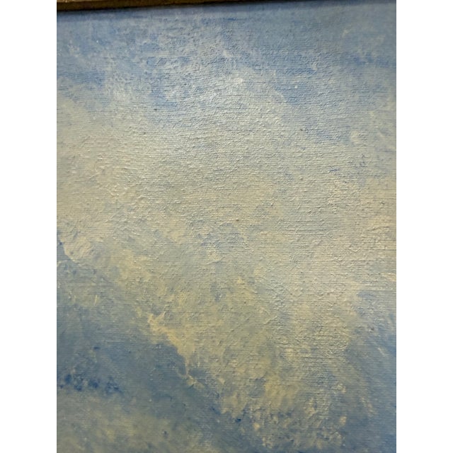 Vintage 1960 Impressionist Painting Signed Montrec For Sale - Image 9 of 12