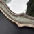 Large Cast Metal Oval Cartouche Mirror,, Silver-Gilt & Celedon For Sale - Image 10 of 12