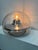 Glass Space Age Glass and Chrome Dome Table Lamp from VeArt, 1970s For Sale - Image 7 of 8