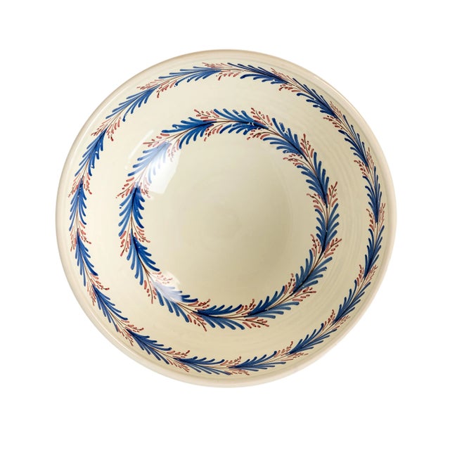 English Sharland England Heather Large Bowl, Blue For Sale - Image 3 of 5