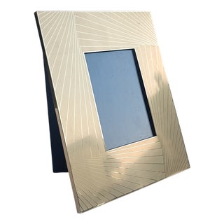 Golden Metal Photo Frame, 1970s For Sale