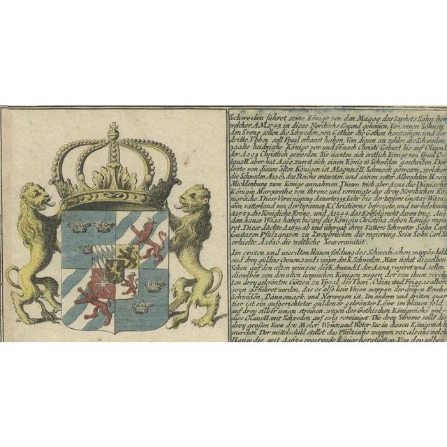 Adelbulner, Coats of Arms of the European Empires and Kingdoms with Historical Annotations, 1718, Print For Sale - Image 4 of 8