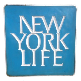 New York Life Sign - Large 36" x 36" For Sale