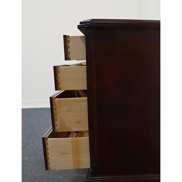 Brown Bassett Furniture Eden House Collection Solid Cherry Traditional Style 66" Double Dresser 2083-0237 For Sale - Image 8 of 12