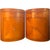 Exceptional pair of Baker Furniture Modern Art Deco oval nightstands or occasional side tables, designed by Michael...