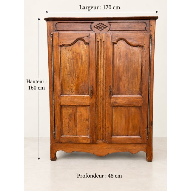 Brown 18th Century French Rural Buffet For Sale - Image 8 of 10