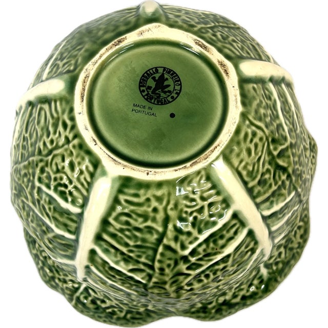 Bordallo Pinheiro Cabbage Leaf Soup Tureen With Lid/Ladle Chairish