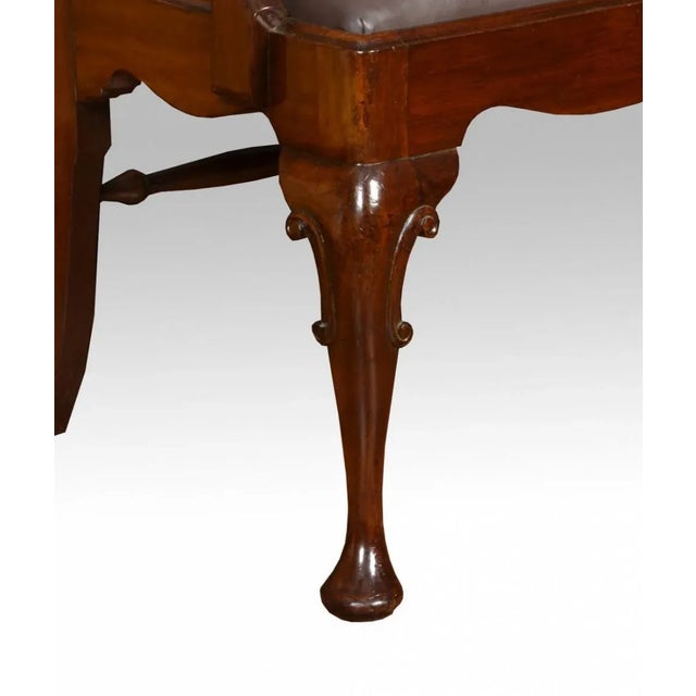 Queen Anne Style High Back Dining Chairs, Set of 6 For Sale - Image 3 of 4