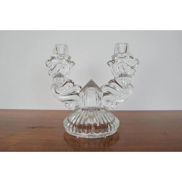 Mid-Century Glass Candlesticks Holder, 1960s For Sale - Image 3 of 11