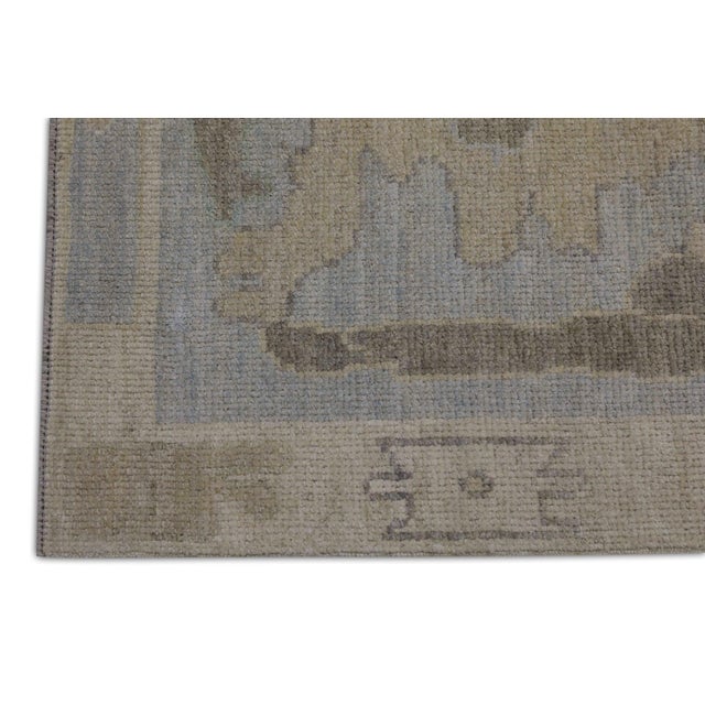 Turkish Oriental Hand Knotted Rug Turkish Oushak 12'8" x 17'8" For Sale - Image 3 of 7